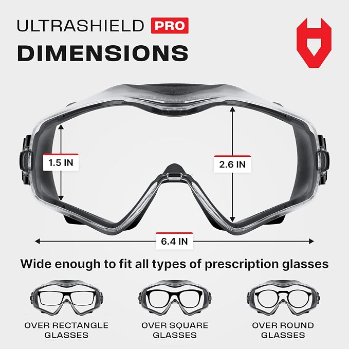 NoCry Safety Goggles Over Glasses - Image 6
