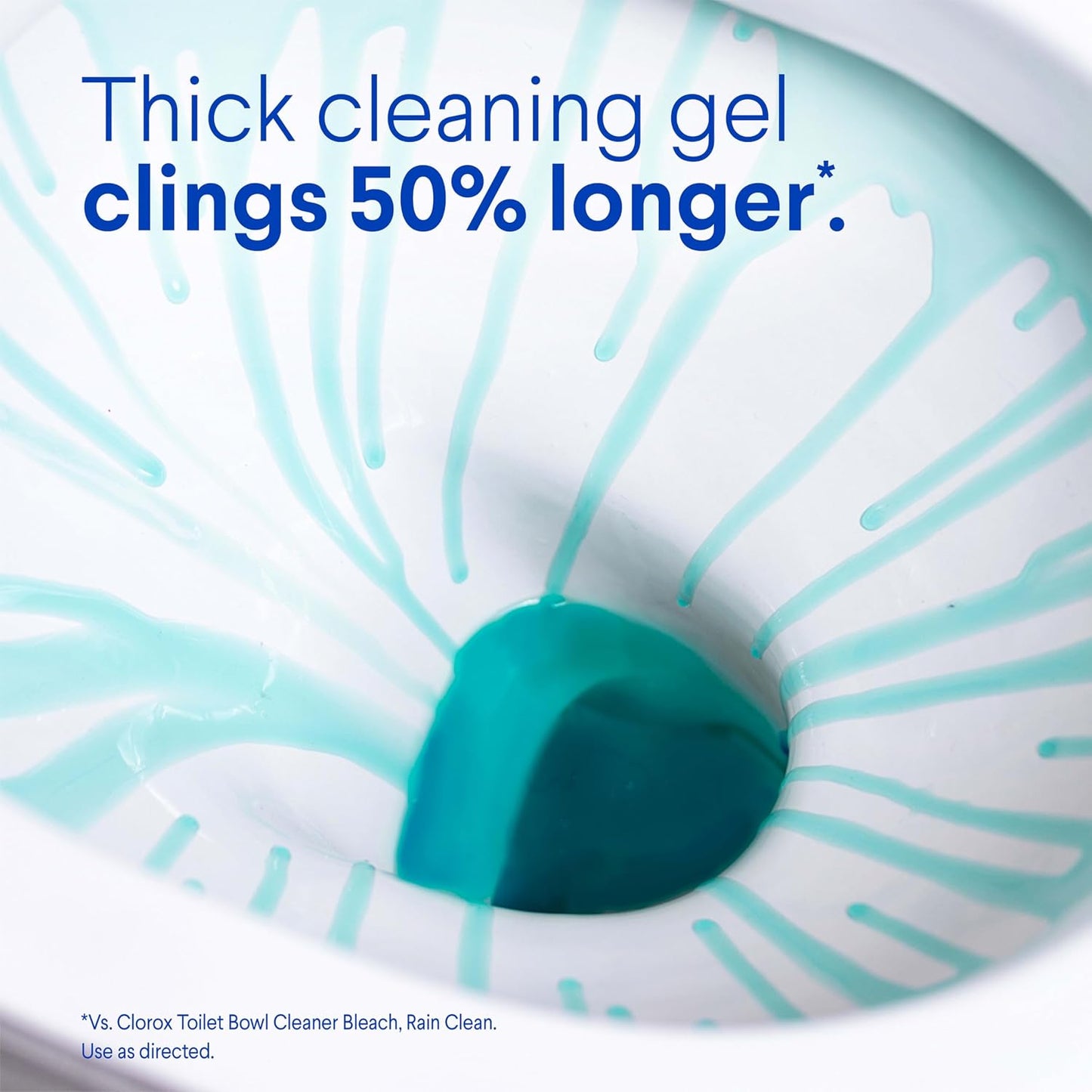 Clorox Toilet Bowl Cleaner Clinging Bleach Gel, Ocean Mist, 24 Fluid Ounces (Package May Vary)