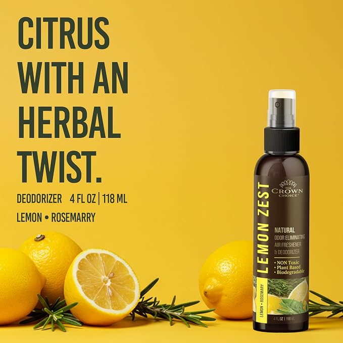 Lemon Zest Natural Air Freshener Spray - Image 2