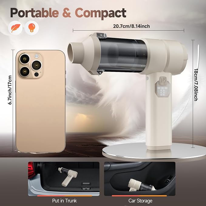 Car Vacuum, Handheld Car Vacuum Cleaner Cordless - Image 7