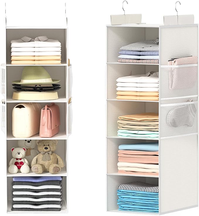 Extra Deep Hanging Closet Organizer by ALLTIDYUP