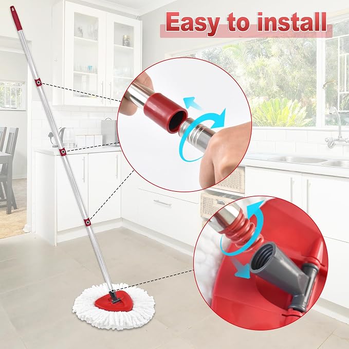 Mop Handle for Ocedar, Mop Handle for O Cedar, Spin Mops Replacement Stick and - Image 6