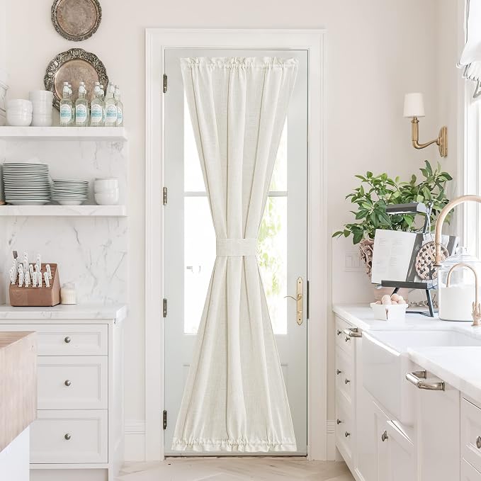 NICETOWN Flax Linen Burlap Door Curtains by NICETOWN