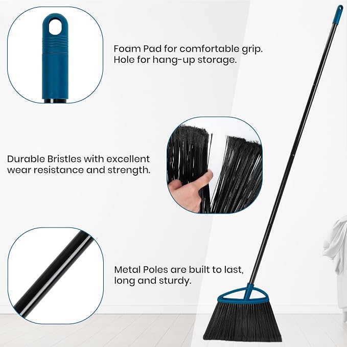 MAVRIZ 3 Pack Heavy Duty Broom Outdoor - Image 3