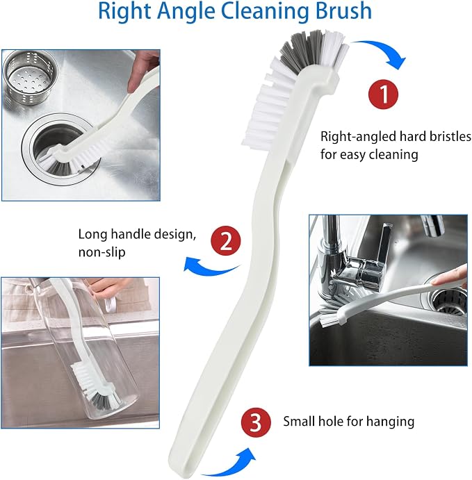 6 Pack Multipurpose Household Cleaning Set, Deep Cleaning Brush Set - Image 3