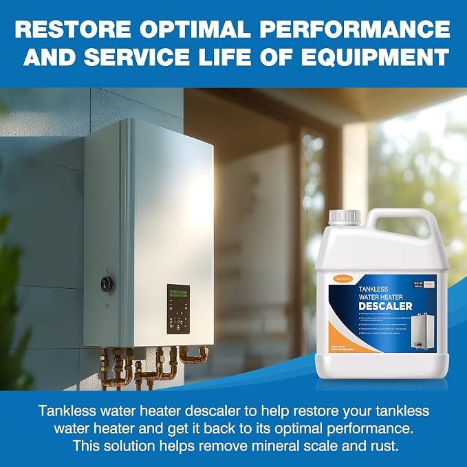Tankless Water Heater Descaler, Highly Effective Descaler Restores Heating - Image 3