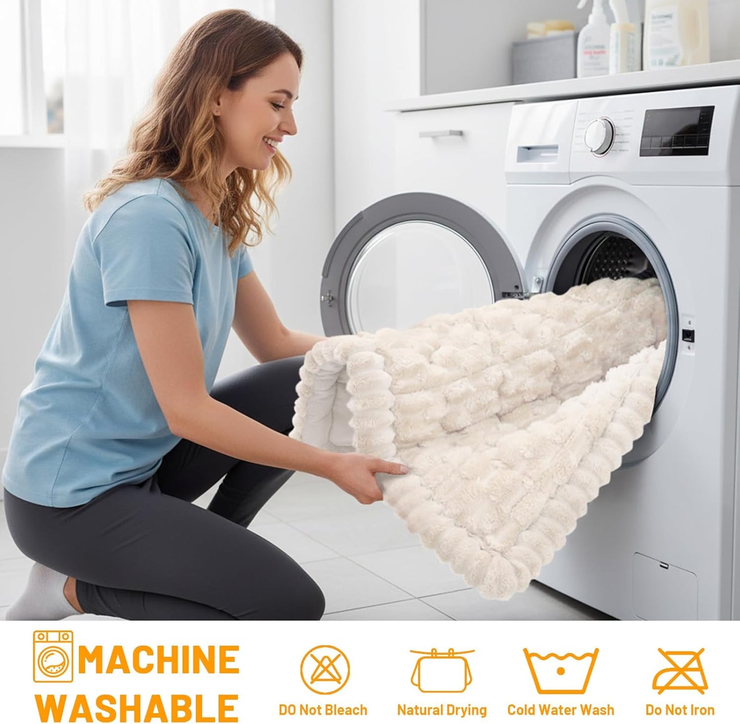 Smiry Non Slip Couch Covers for Dogs, Scratch Resistant Pet Sofa Protector, Machine Washable Soft Fuzzy Thick Furniture Cover for Sofa Loveseat Sectional Large Dogs (Cream, 27.6" x 59")