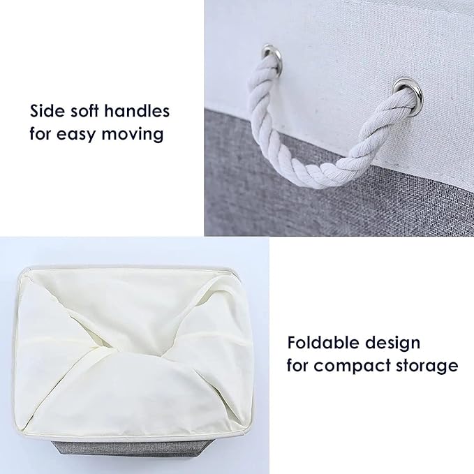 TcaFmac Small Storage Baskets for Shelf 6 Pack Canvas Storage Basket - Image 6