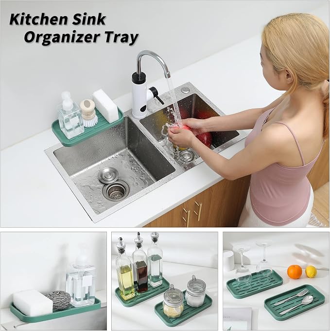 Silicone Kitchen Sink Organizer Tray - Image 3