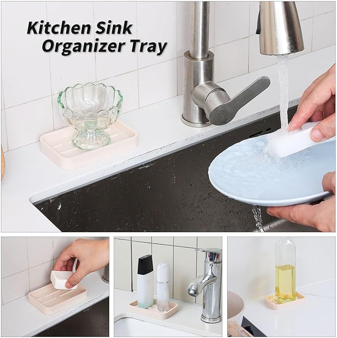 Silicone Kitchen Sink Organizer Tray - Image 4