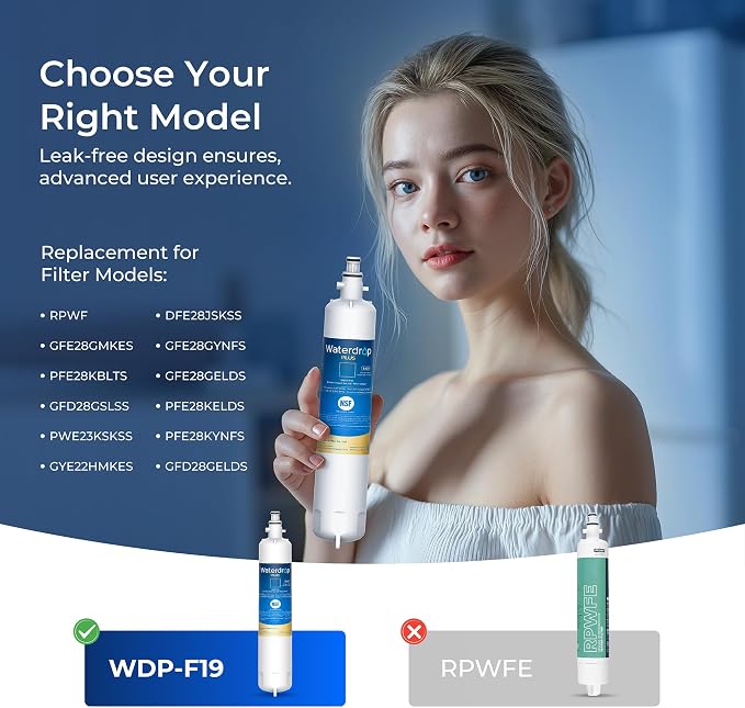 Waterdrop Plus RPWF Refrigerator Water Filter, Replacement - Image 3