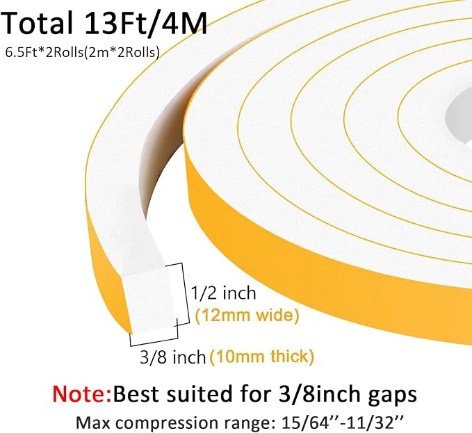 Strong Adhesive Insulation Tape, Door Weather Stripping Door Seal - Image 5