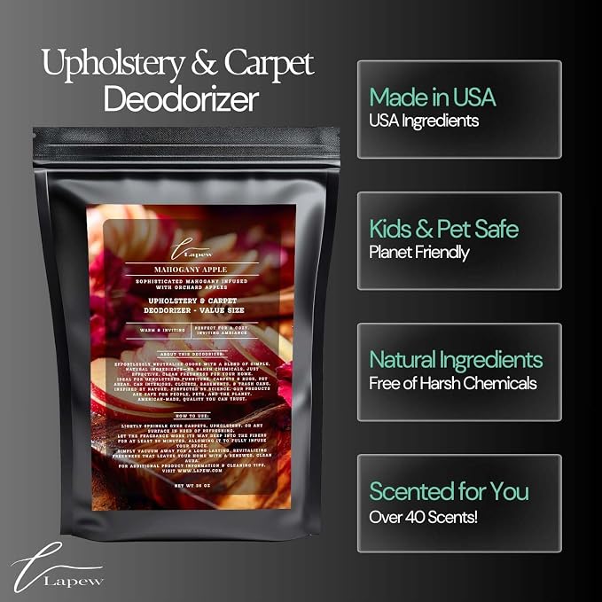 Mahogany Apple Carpet Freshener Powder Refill 36 oz | Powerful Odor Eliminator - Image 5