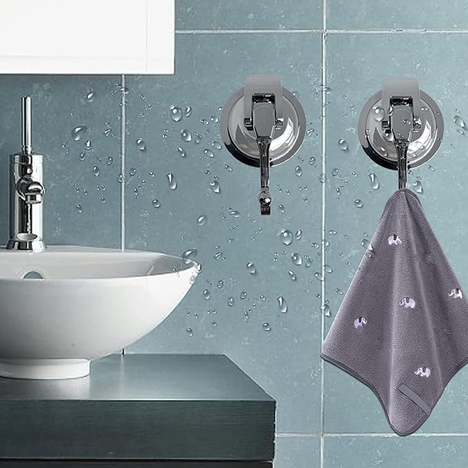 Heavy Duty Suction Cup Hooks for Shower, Bathroom Robe - Image 2
