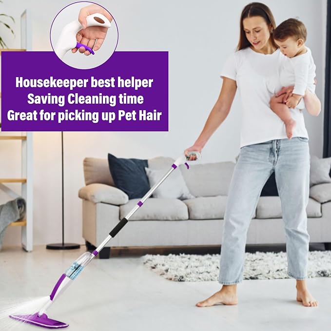 Mops for Floor Cleaning Wet Spray Mop - Image 6