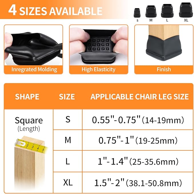Ezprotekt 24 Pcs Chair Leg Sliders - Image 2