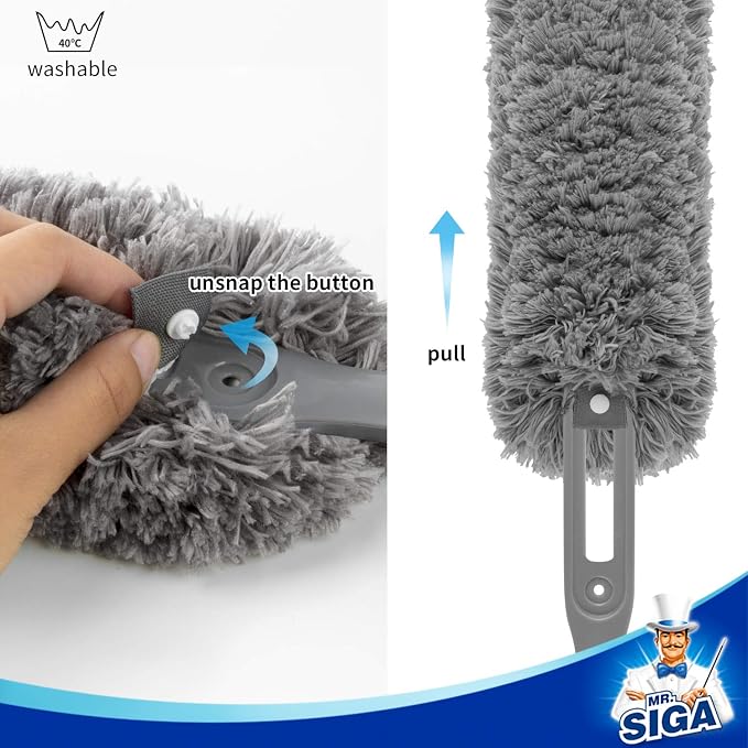 MR.SIGA Lint Free Microfiber Duster, Washable Duster - Image 7
