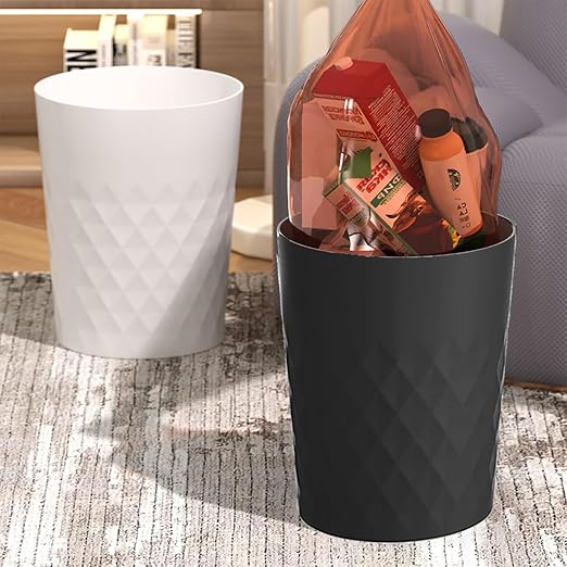 Small Bathroom Trash Can 2 Pack 1.8 Gallon Garbage Can Waste Basket Recycling - Image 4