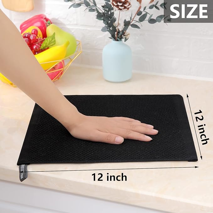 Homaxy 100% Cotton Waffle Weave Kitchen Dish Cloths, Ultra Soft Absorbent Quick - Image 5