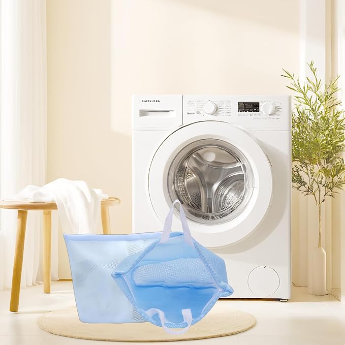 2 Pcs laundry bag with handles mesh laundry bags washing machine laundry totes - Image 6