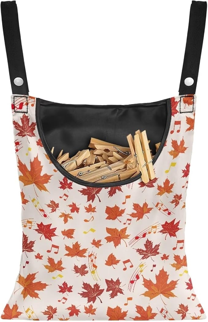 Maple Leaf Clothespin Organizer Bag by CREAMIC