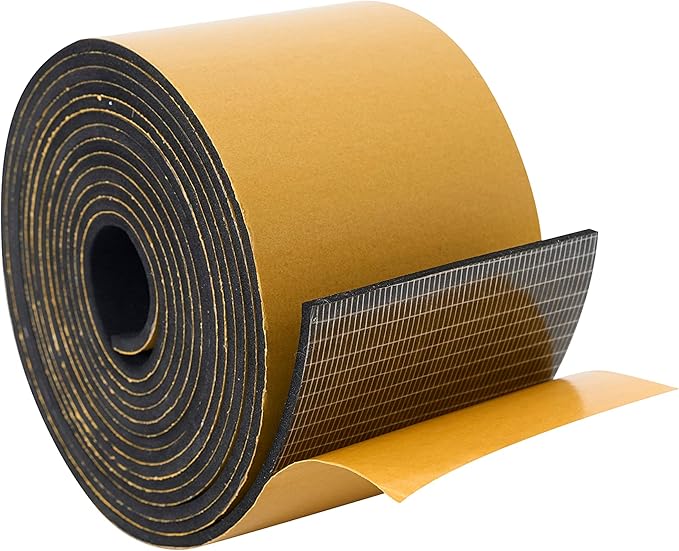 High Density Foam Weather Stripping Door Seal Strip Insulation Tape Roll by DualplexTalvania