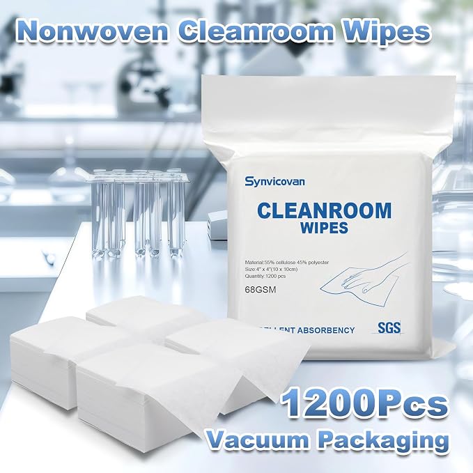Cleanroom Wipes 4"x4" Lint Free Wipes - Image 2