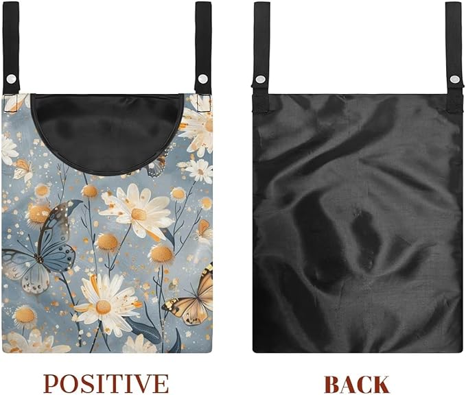 Butterfly Clothespin Bag with Hanging Rope 14.5 x 12 Inch Summer Waterproof - Image 7