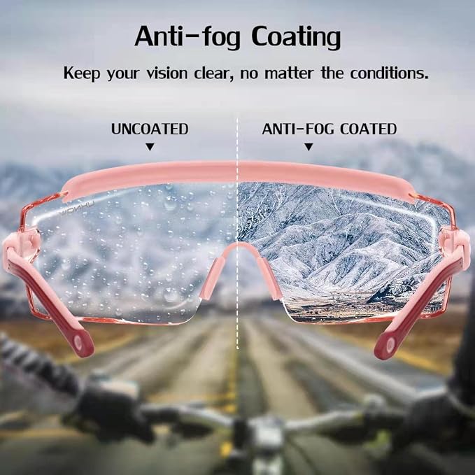UKNOW Safety Goggles Over Glasses, Safety Glasses Anti Fog Wraparound Eye - Image 3