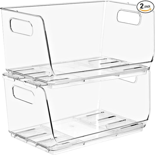 Sorbus Stackable Storage Bins Open Front by Sorbus