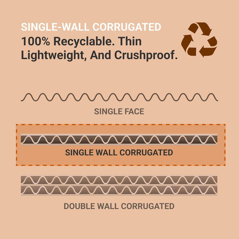 BOX USA Shipping Boxes Small 7"L x 4"W x 4"H 50-Pack - Corruga...