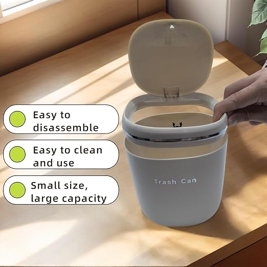 0.8 Gallon Desktop Mini Trash Can - Image 5