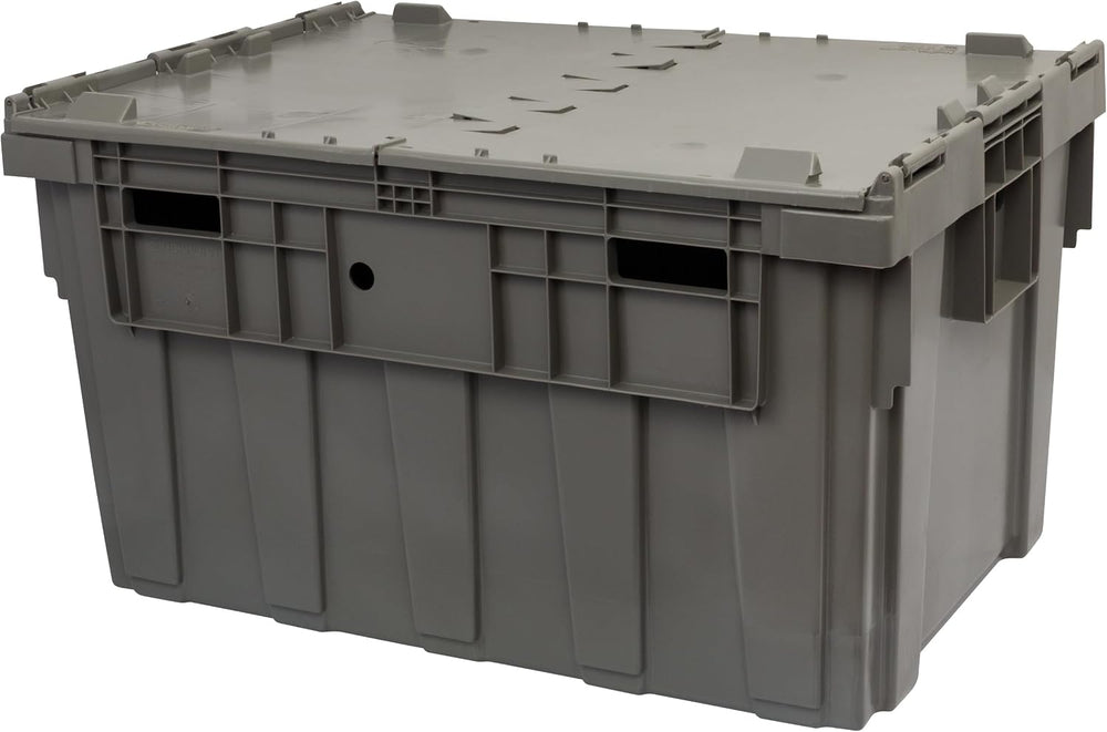 Buckhorn Industrial Lidded Plastic Storage Container, Nesting and Stackable P...