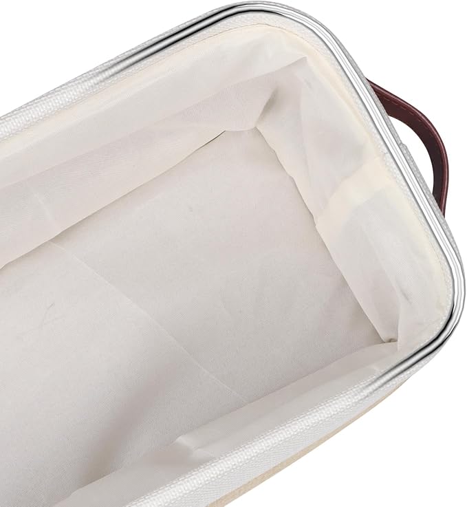 Univivi 4PC Long Narrow Storage Baskets, Small Fabric Storage Bins - Image 6