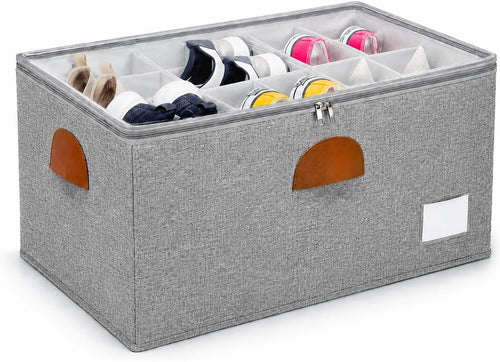 shoe organizer for closet with adjustable divider shoe, main product view
