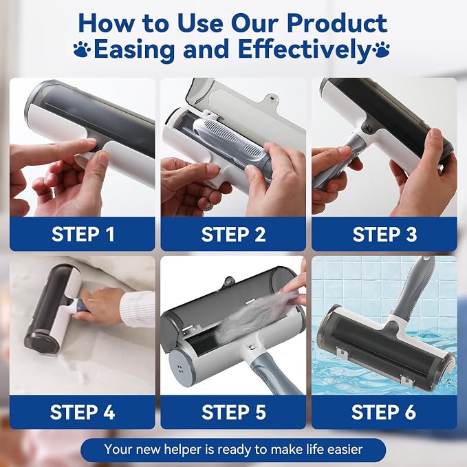 Belife Pet Hair Remover Roller Reusable Lint Roller - Image 3