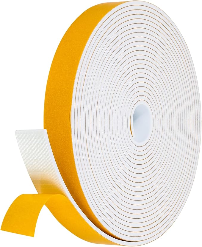 26Feet Weather Stripping Seal for Door Window, High Density Foam Tape, by Amzjjle