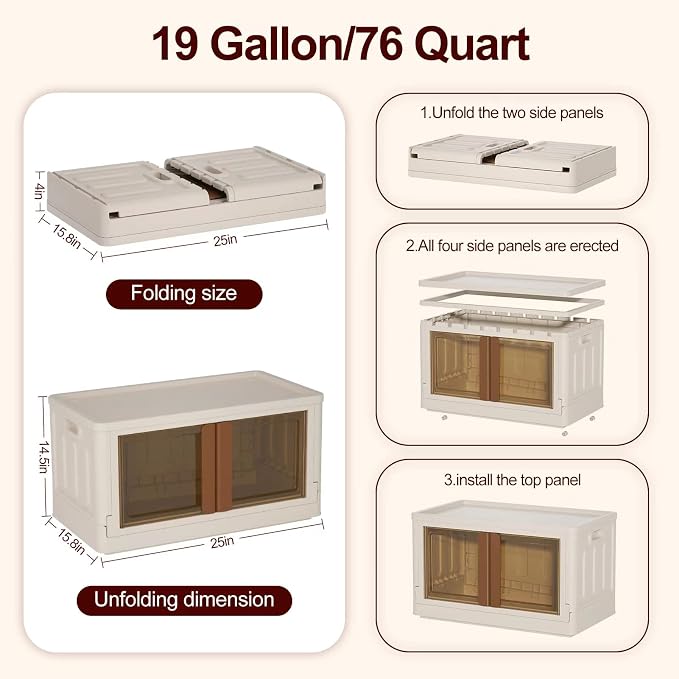 19Gal Collapsible Storage Bins - Image 6