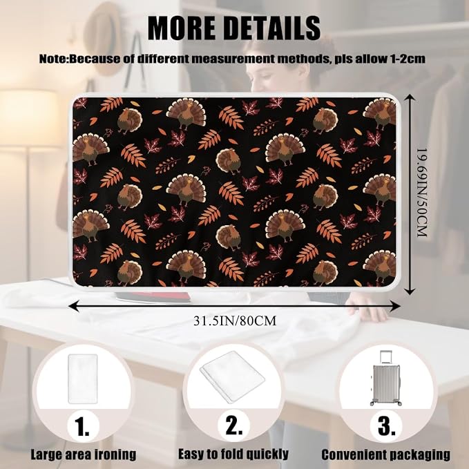 Cute Ironing Mat for Table top Washer, Countertop, Turkey Portable Iron Pad - Image 7