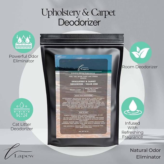 Sandy Pink Paradise Carpet Freshener Powder Refill 36 oz | Powerful Odor - Image 3