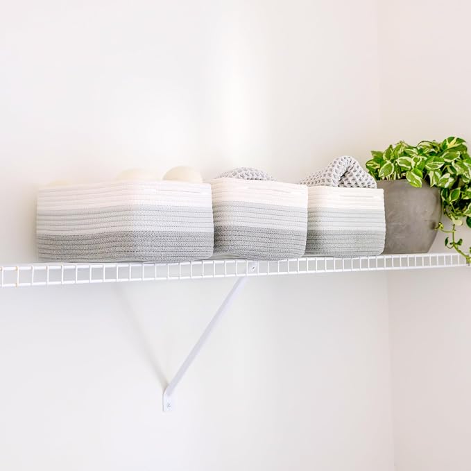NaturalCozy 13.5”x8.5”x5.5” Rectangle Storage Baskets - Image 9