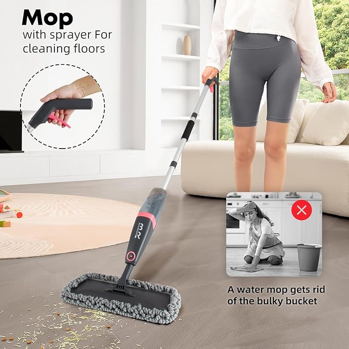 Microfiber Spray Mop for Floors Dry and Wet Mop - Image 6