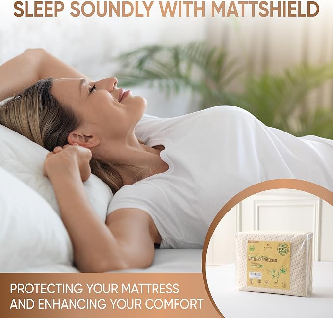 Luxury Waterproof Organic Mattress Protector Queen - Image 3