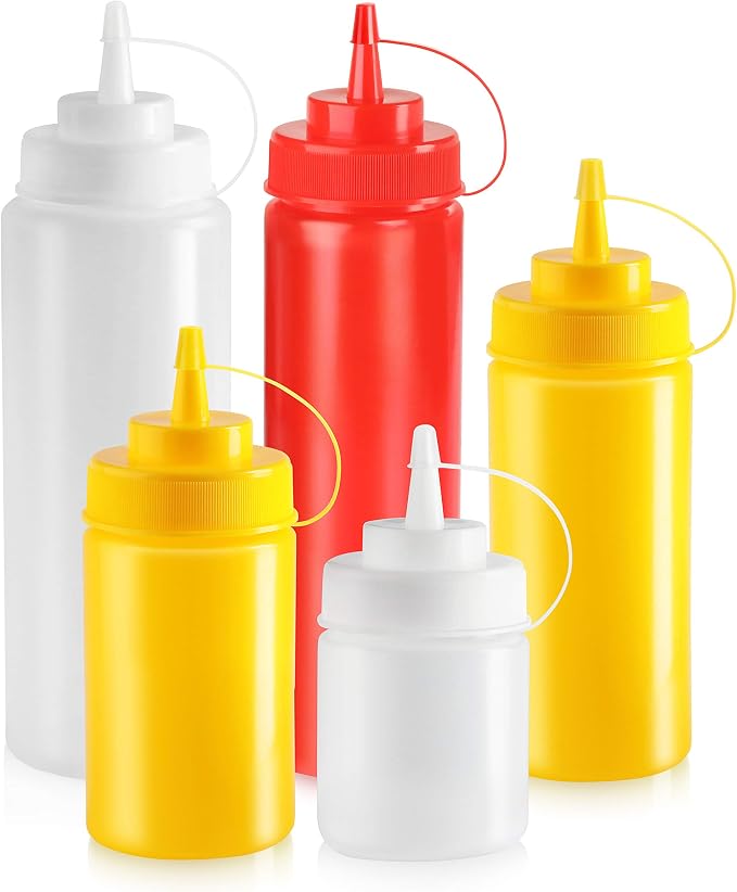 New Star Foodservice Squeeze Bottles, Wide Mouth, 16 oz - Image 4