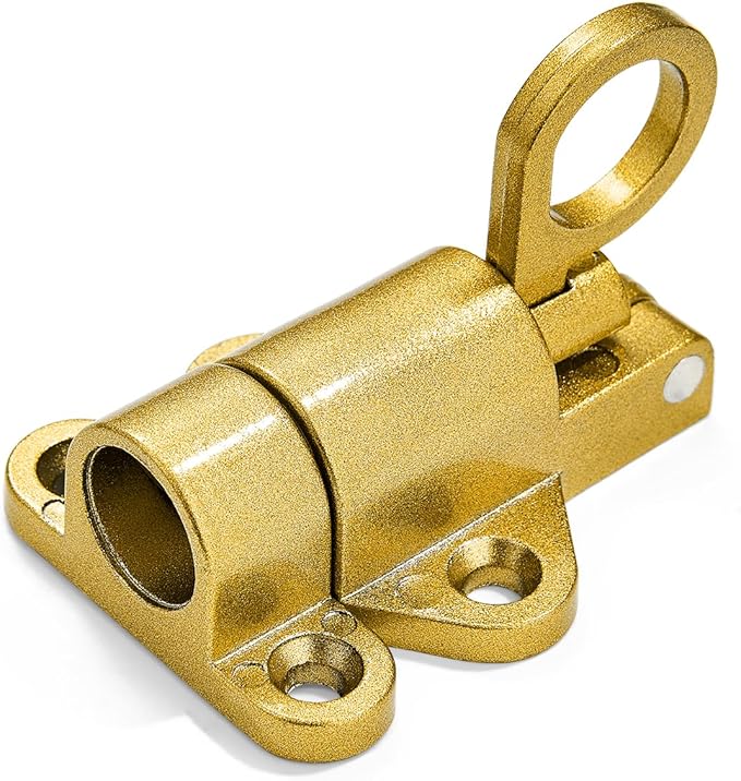 3 Packs Self-Closing Latches，Gold Spring Door Lock，Resilient Bolt Latch - Image 7