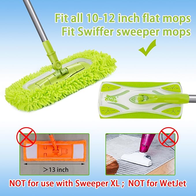 Reusable Dry Sweeping Cloths Microfiber Wet Mop Pads Compatible - Image 5