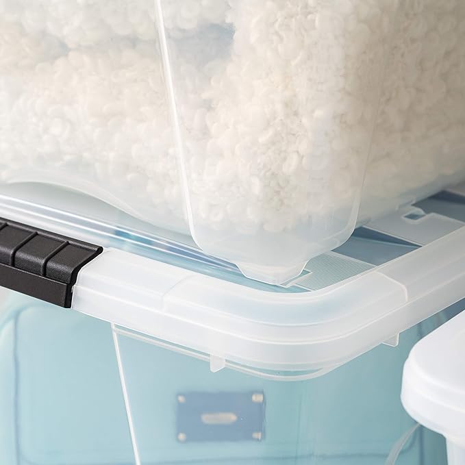 IRIS USA 54 Qt Stackable Plastic Storage Bins - Image 6