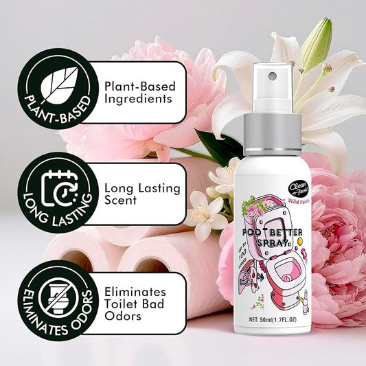 Clean-n-Fresh Toilet Spray 8.5 Fl Oz, Travel Size Variety 5 Pack - Image 2