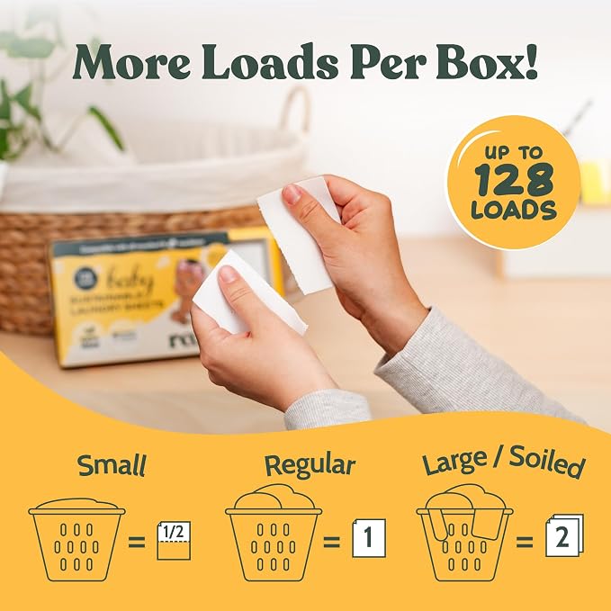 Roobi Baby Laundry Detergent Sheets. Specially Formulated - Image 6
