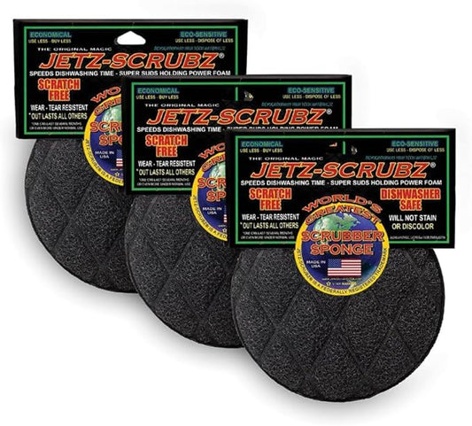Jetz-Scrubz Scrubber Sponge, Made in the USA by Jetz-Scrubz